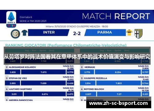 从劳塔罗对阵法国看其在意甲体系中的战术价值演变与影响研究